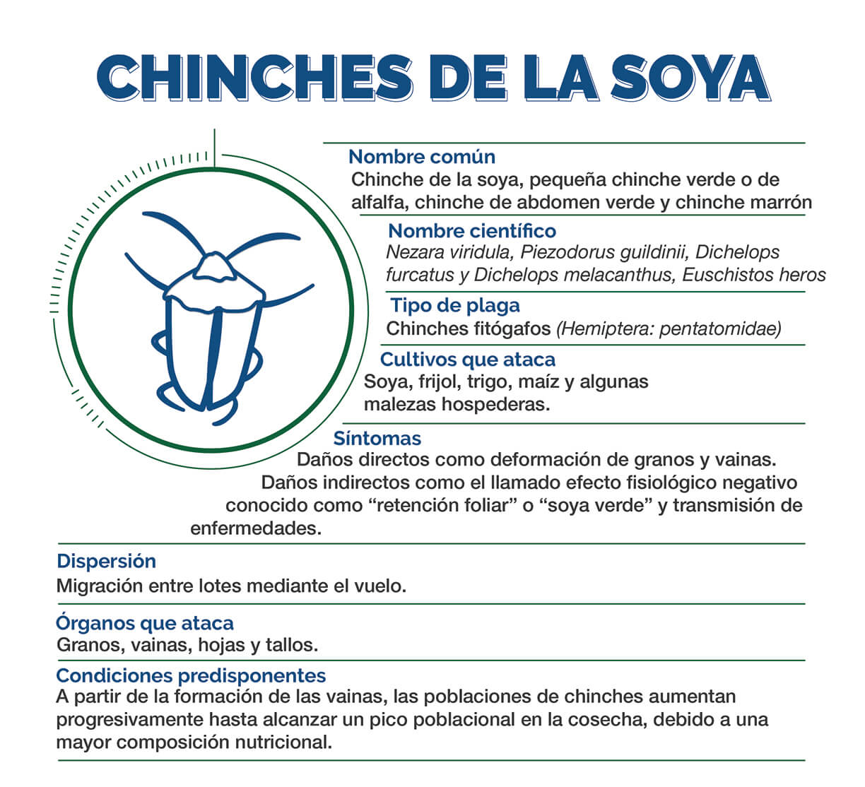 Información Técnica del Complejo de Chinches de la Soya